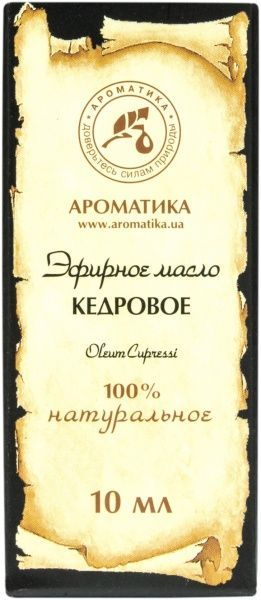 Эфирное масло Ароматика Кедрова 10 мл 