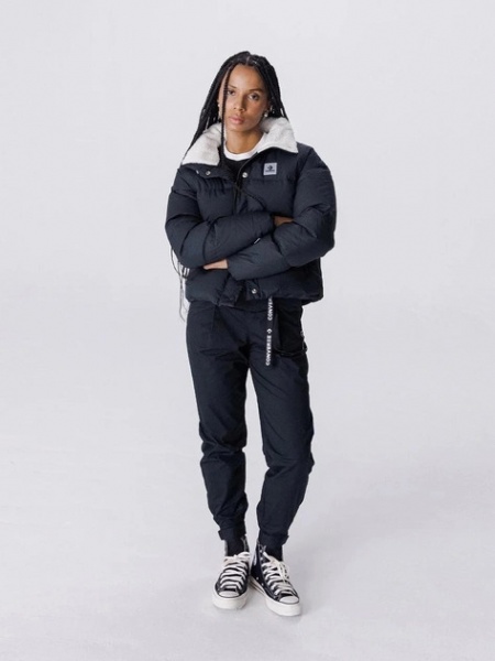 Куртка Converse CONVERSE ALL STAR WOMENS 10025204-001 р.S чорний