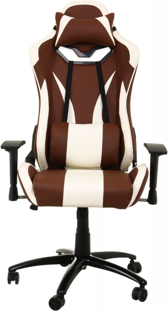 Крісло ігрове Центр Меблів Тобі ALB225 коричнево-бежевий