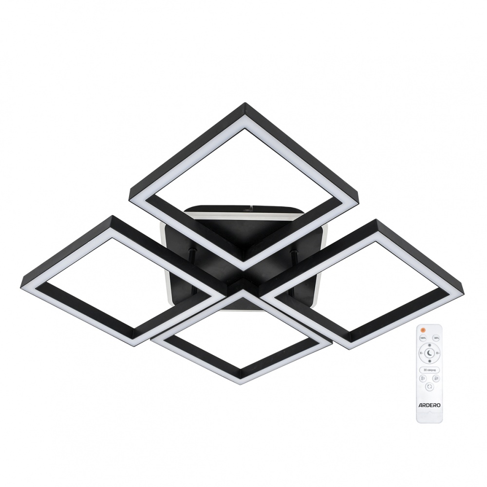 Люстра світлодіодна ARDERO AL6490ARD URBAN 90 Вт чорний 80936