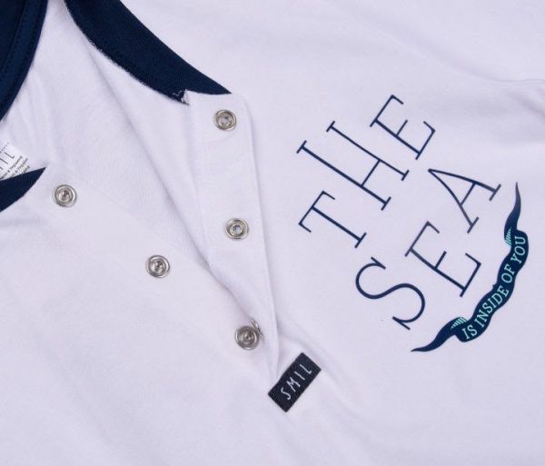 Футболка для мальчика Smil 110586-1 р.152 белый 