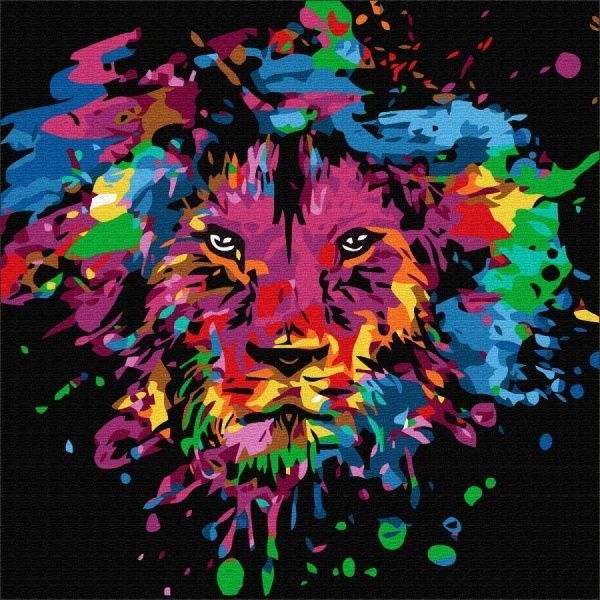 Картина за номерами Neon Аnimals 2 25x25 см Rosa Start 