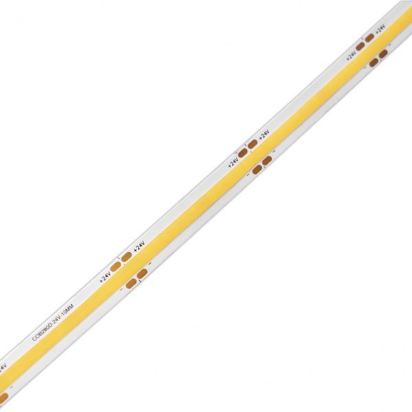 Стрічка світлодіодна Hopfen 12 Вт IP20 24 В теплий COB, 384LED/m, 24V,10W/m; 