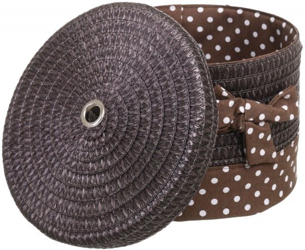 Кошик плетений з текстилем Tony Bridge Basket 27x25x20 см DSA16-7CD-4 