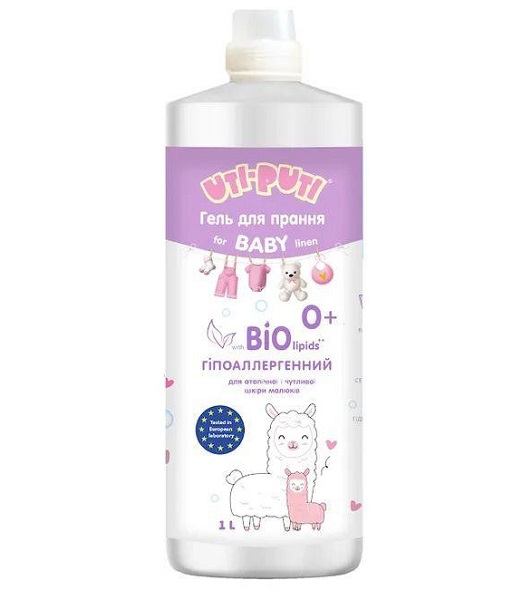 Гель для машинной и ручной стирки Уті-Путі BIO+ гипоаллергенный 1 л