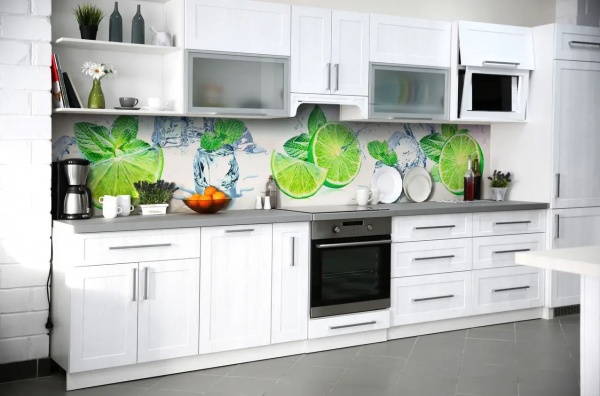 Наклейка на кухонный фартук Zatarga Лаймовое пространство Z180343 65x250 см