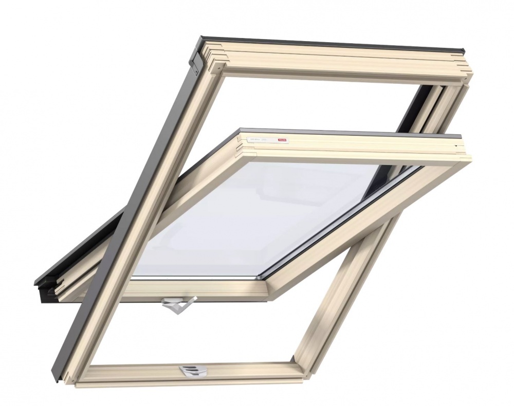 Вікно мансардне RoofLITE+ 66x118 без вентиляції, нижня ручка DPY F6A B900