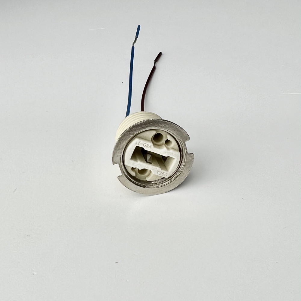 Патрон электрический Luminaria с гайкой G9 керамика белый SOCKET G9