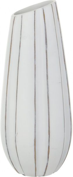 Ваза для цветов Elit 16х15х37,5 см белая