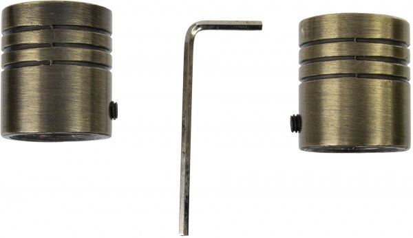 Наконечник Zilinder Gardinia Memphis набірний d16 мм антична латунь 