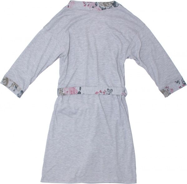 Халат жіночий Квіти р. S сірий 