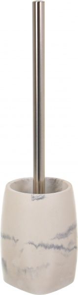 Ершик для унитаза Luna mountain белый с бежевой колбой