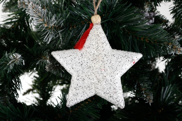 Декоративна підвіска Shunda зірка 13 см червоний SDF2111312WR