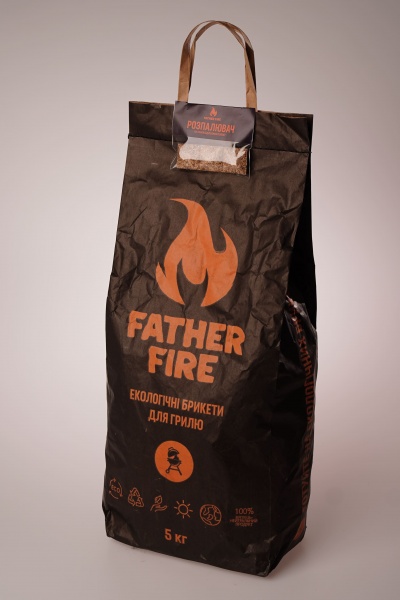 Брикеты Father Fire древесноугольные 5 кг