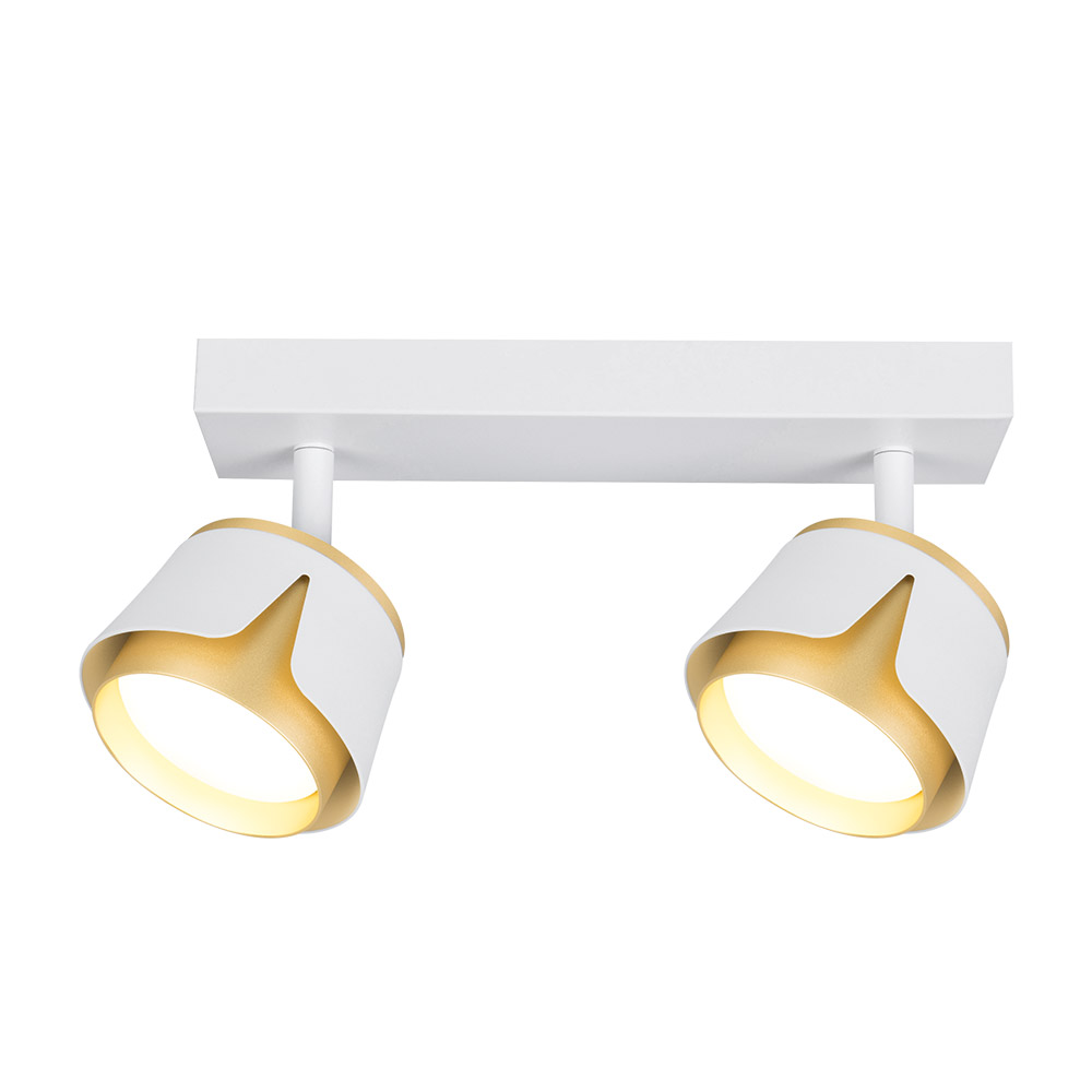 Спот Maxus Flora Base GX53 білий/золото 2-MAX-SF-GX53-WG