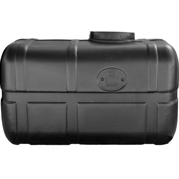 Бочка нехарчова прямокутна одношарова 200 л ПБ чорна