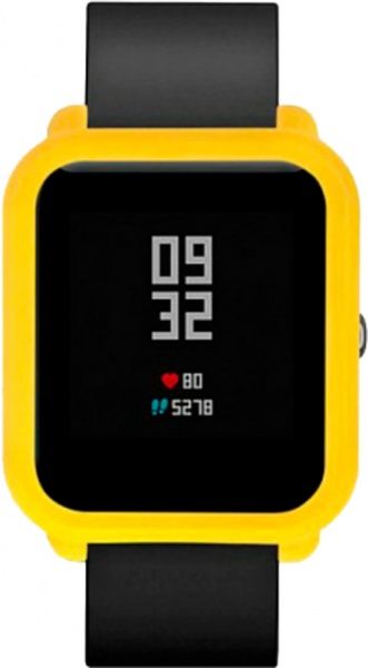 Накладка силиконовая Amazfit Smart Band Bip yellow 459586 
