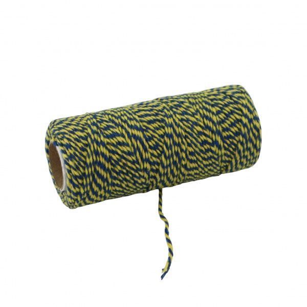 Шпагат Радосвіт бавовняний 500 текс 1,3 мм 100 м жовто-блакитний 0,07 кг