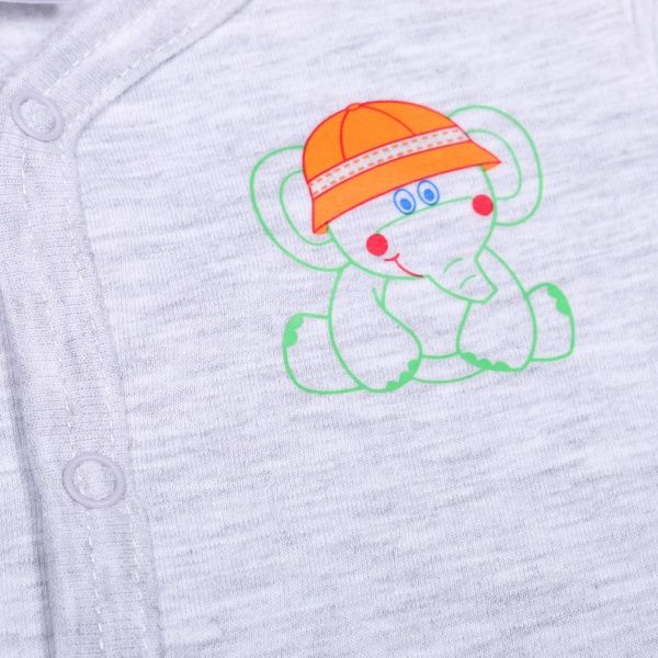 Боди детское для мальчика Татошка р.86 серый меланж м14251смл 