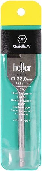 Сверло по дереву перовое Heller 20x152 мм 32 мм 19066