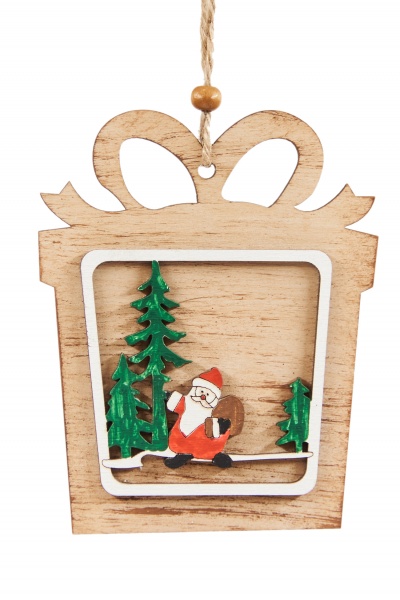 Подвеска Подарок 11,5 см 8906