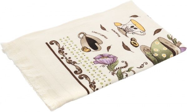 Полотенце кухонное Чайник 40x60 см бежевый 