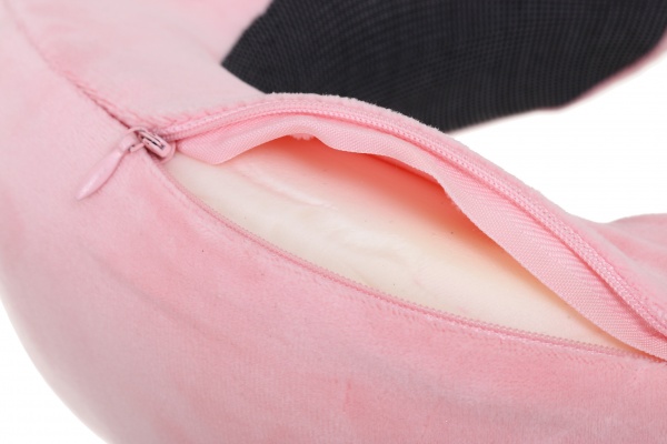 Подушка дорожная 27х26х10 см пудровая Luna