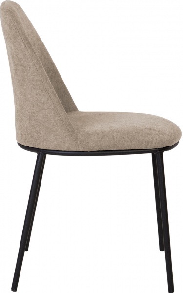 Стул обеденный Nowy Styl LARRY BLACK (BOX-2) (CH) SORO-23 бежевый/черный