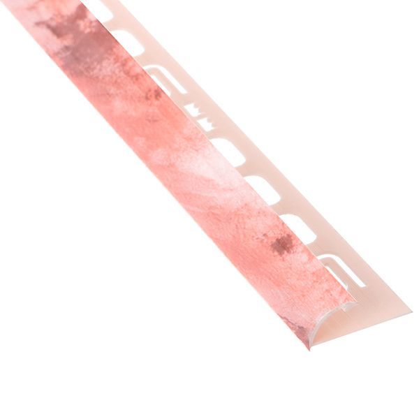 Уголок для плитки Salag внешний 136 ПВХ 19136 9 мм 2,5м мрамор бежевый 