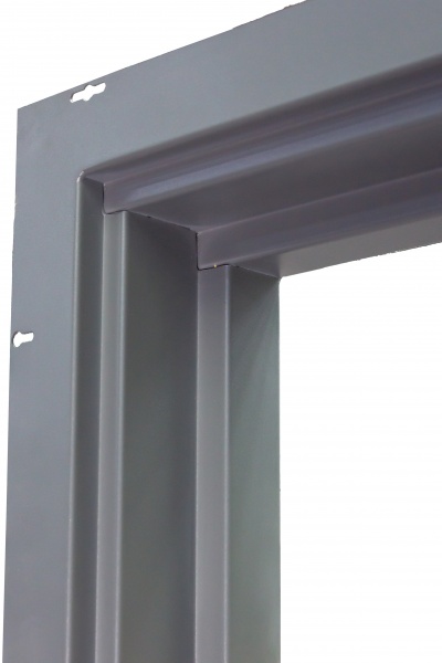 Дверь входная Булат Статус 245 графит матовый / белый супермат 2050x950 мм правая