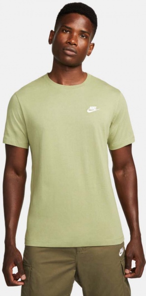 Футболка Nike CLUB TEE AR4997-334 р.S оливковый