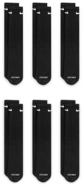 Шкарпетки Nike NIKE EVERYDAY PLUS CUSHIONED SX6897-010 р.38-42 чорний