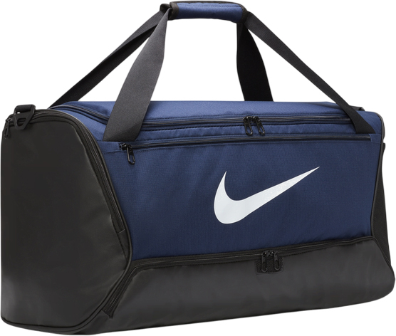 Спортивна сумка Nike Brasilia 9.5 DH7710-410 60 л синій із чорним