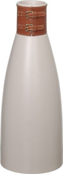 Ваза фаянсова зі шкіряним оздобленням Lusitania 15,5х41 см Jomaze