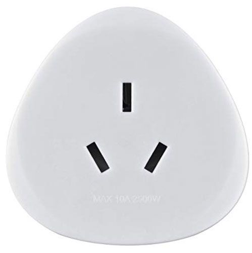 Адаптер туристический Electraline Australia to Europe с заземлением 1 гн. белый 70060