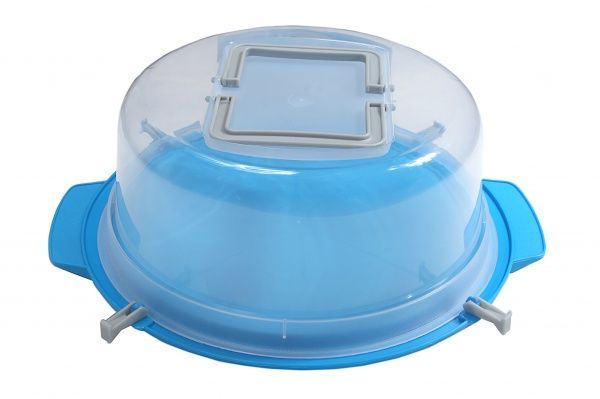 Тортовница с ручками Китченмикс HDR d36 см (арт 202_синяя) Heidrun