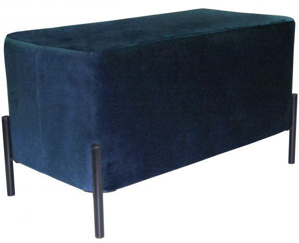 Пуф-лавка велюр Jasmin 81 темно-синій 