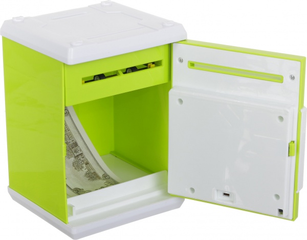 Сейф-скарбничка електронний дитячий класичний зелений OTE0643207/green