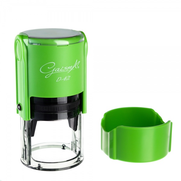 Оснастка для круглої печатки D-42 зелений Shiny