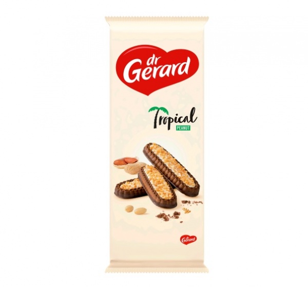 Печиво Dr Gerard Tropical peanut з кремовою начинкою 180 г 