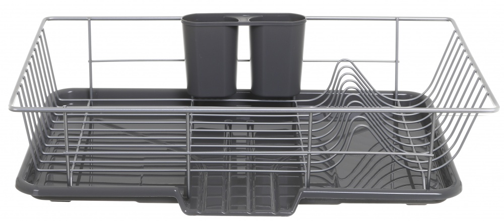 Сушилка для посуды Flamberg 480x300x100 мм настольная из стали одноуровневая с поддоном