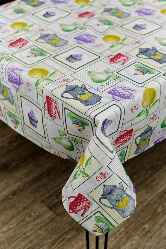 Скатерть CUPCAKE violet 120x136 см фиолетовый Прованс