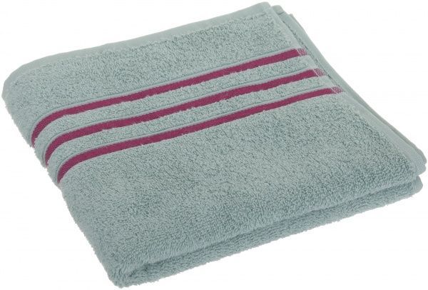 Рушник з бордюром 50x90 см полин/ бордовий Saffran 