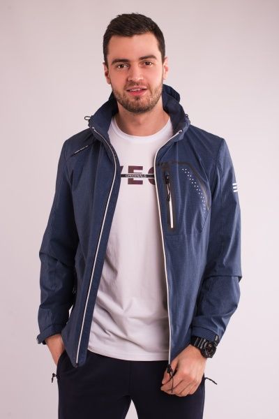 Куртка Avecs AV-70389/18 46 сіро-синій