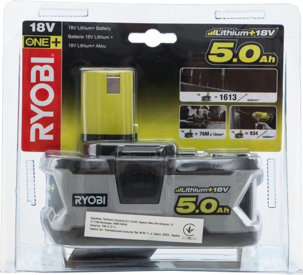 Батарея акумуляторна RYOBI ONE+ RB18L50-1