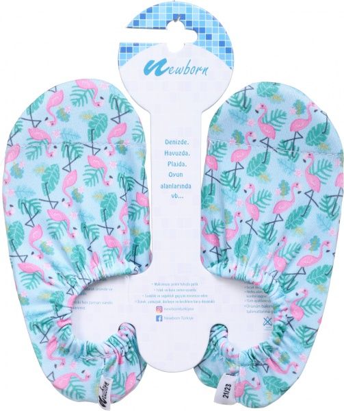 Носки для плавания для девочки Newborn Aqua Socks Mint Flamingo р.18/20 NAQ4010 