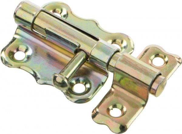 Шпінгалет накладний 4-40 Bruno жовтий 60 мм