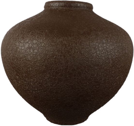 Ваза Юла шелк шоколад 21 см