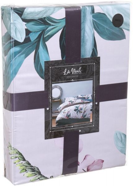 Комплект постельного белья Exotic flowers D двухспальный разноцветный принт La Nuit 