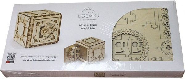 Конструктор Ukrainian Gears 3D-пазлы механические Сейф 70011 6003239